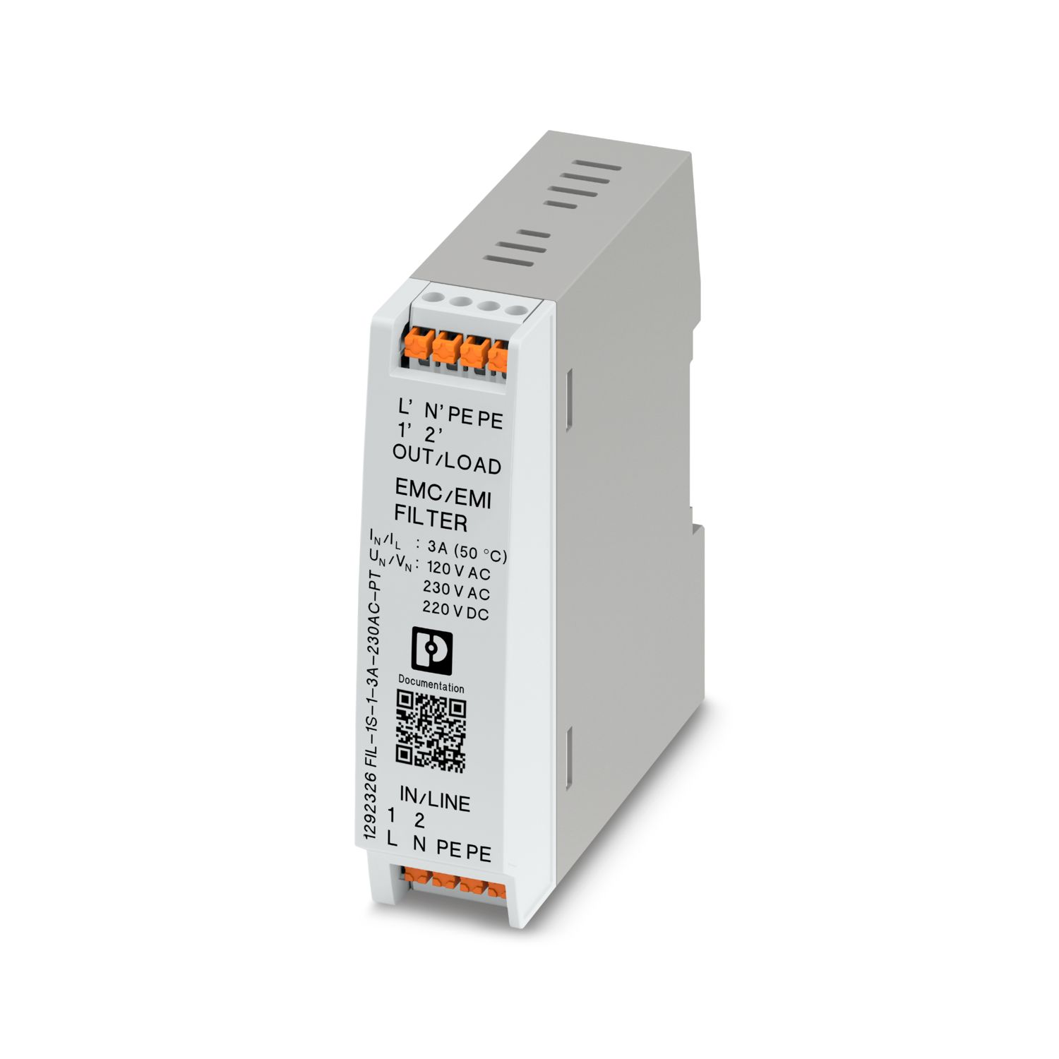 FIL-1S-1-3A-230AC-PT