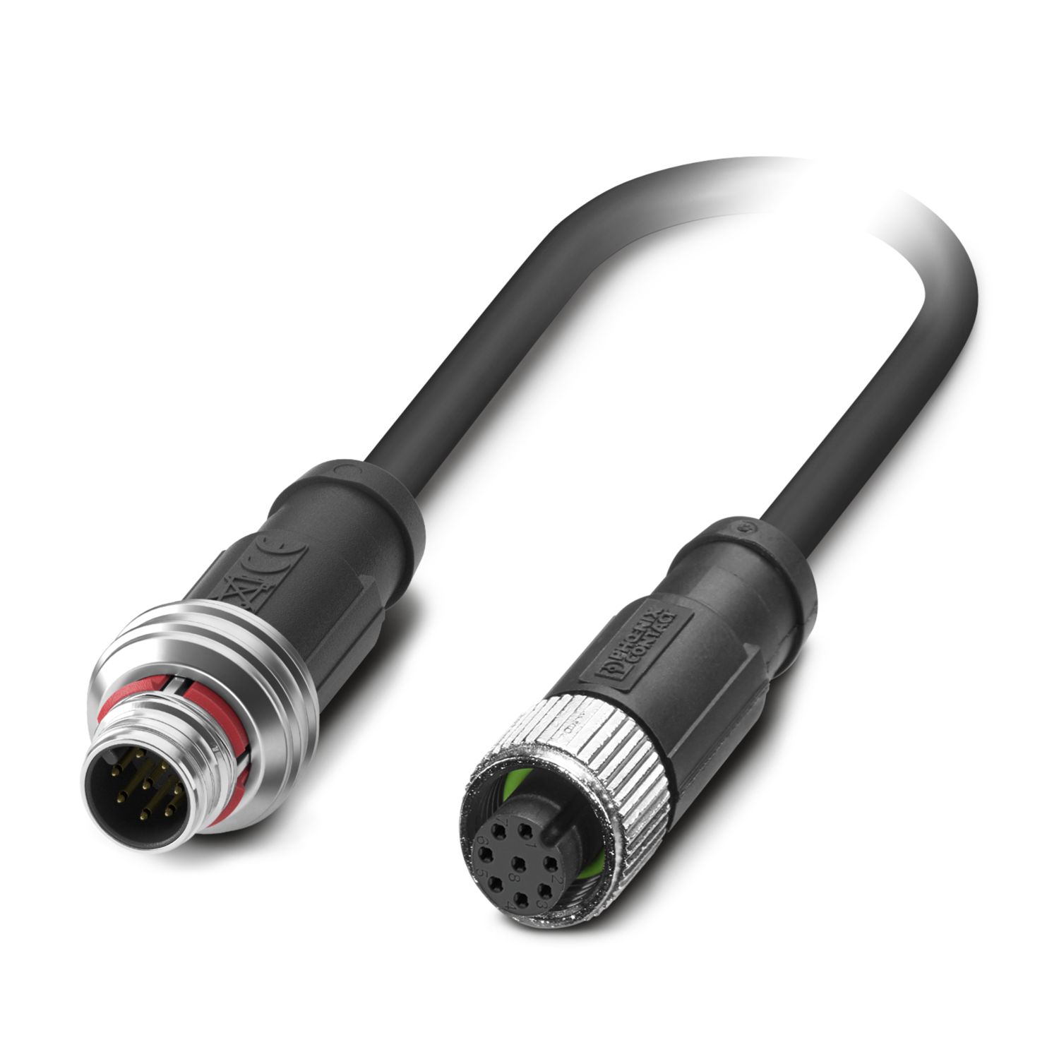 SAC-8P-P12MS/ 1,5-PUR/M12FS SH