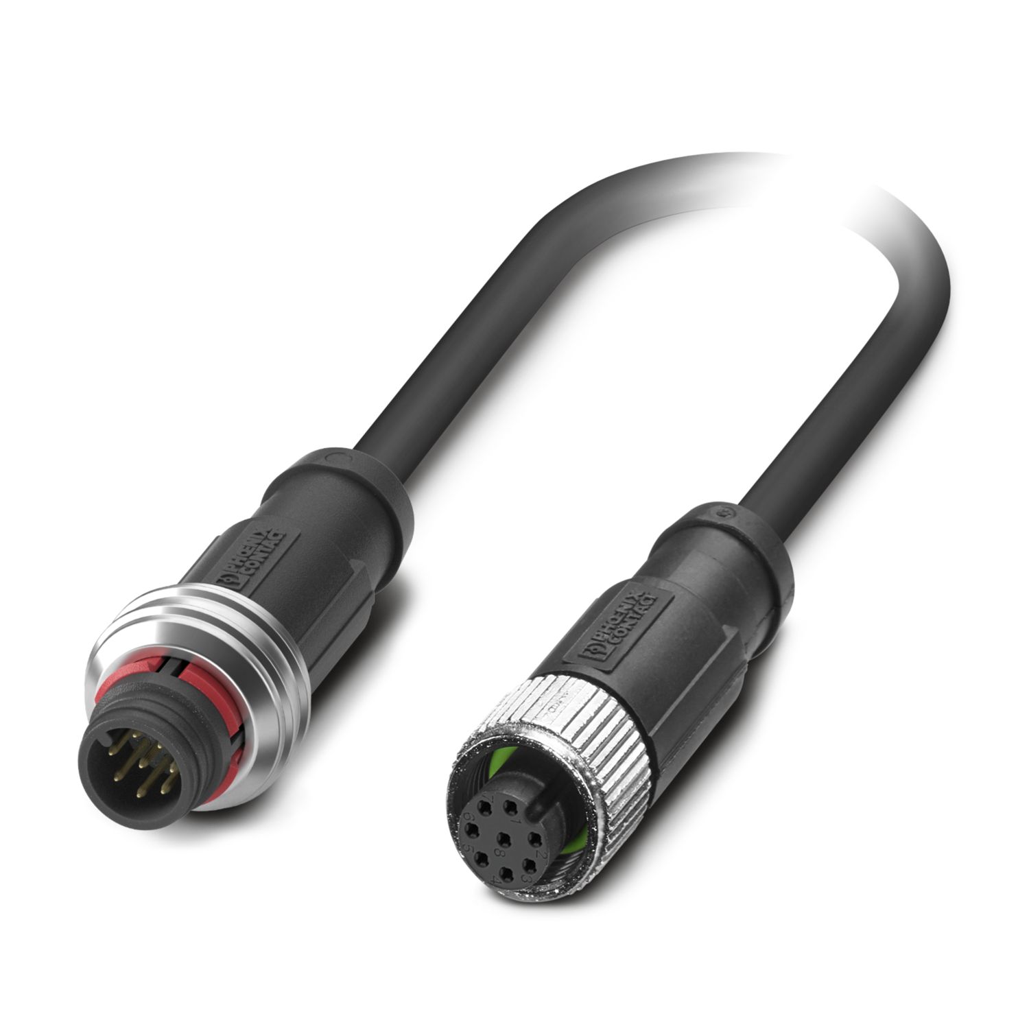 SAC-8P-P12MS/ 0,6-PUR/M12FS