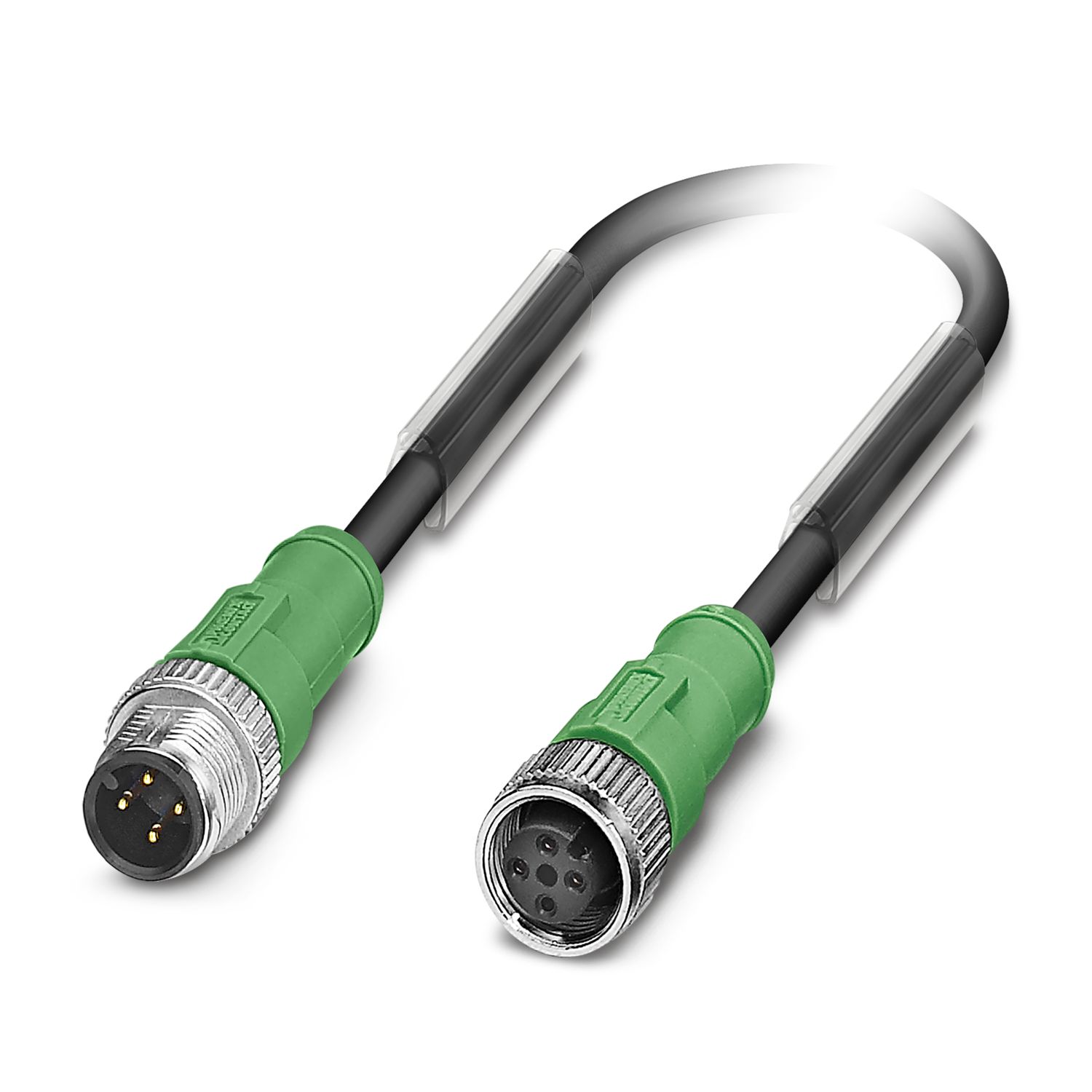 SAC-4P-M12MS/ 0,3-PUR/M12FS