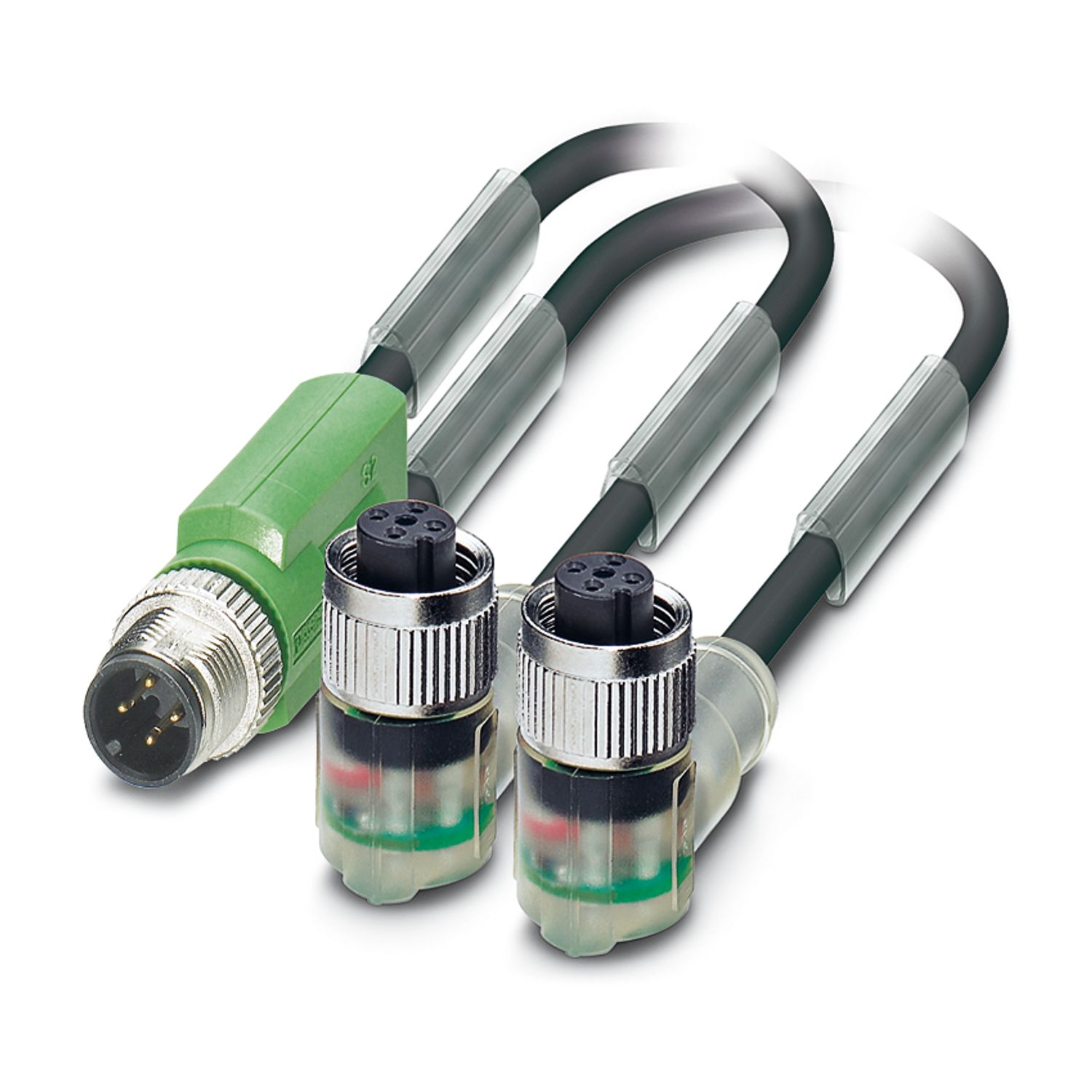 SAC-3P-M12Y/2X1,5-PUR/M12FR2LB