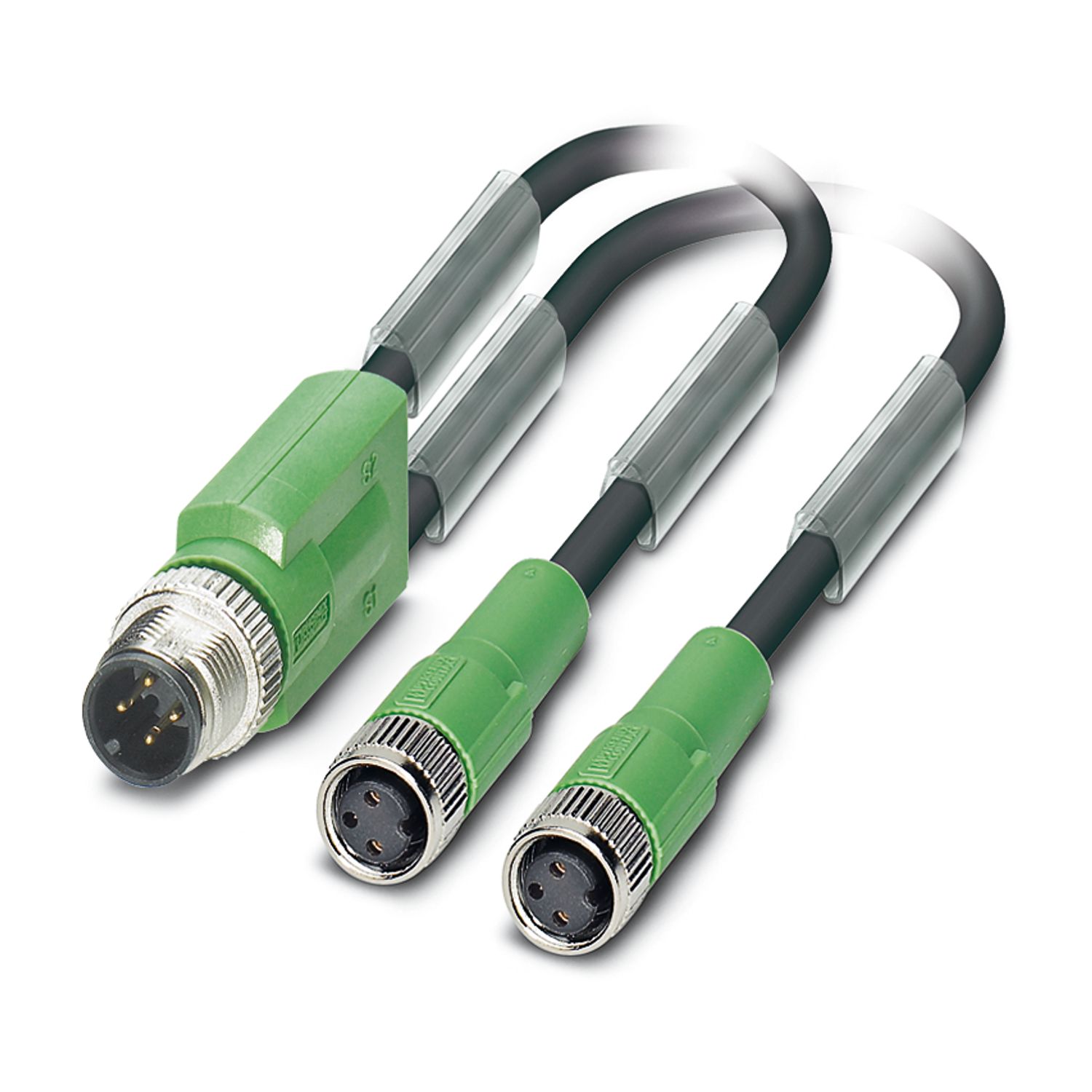 SAC-3P-M12Y/2X0,6-PUR/M 8FS