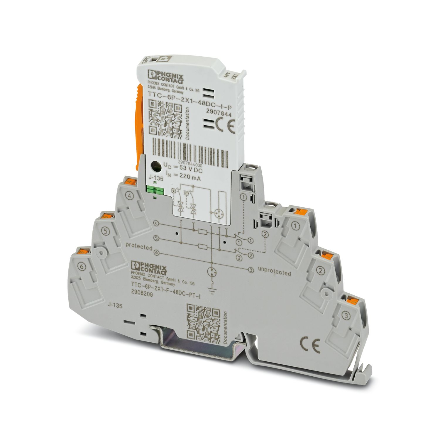 TTC-6P-2X1-F-48DC-PT-I